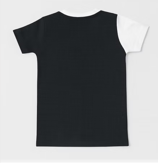 Optimistic Half & Half Cartoon Cat Tee – By TikQ Kids