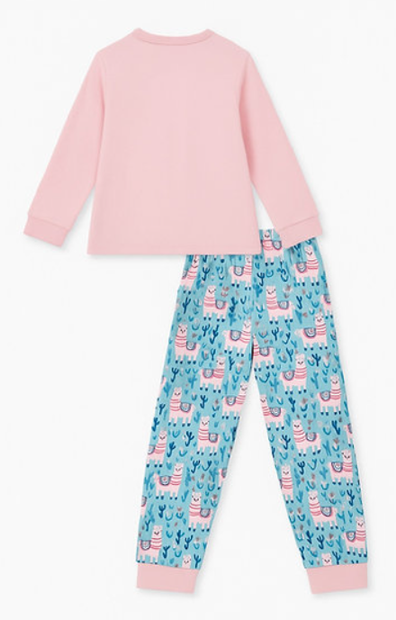Offline Dino & Llama Printed Kids Nightwear Set