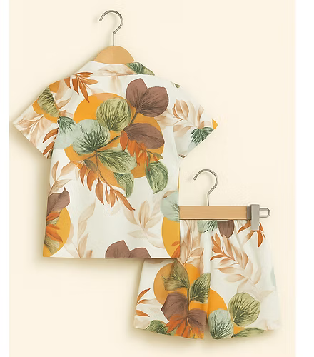 TikQ Kids “Golden Leaves” Co-ord Set 🍁🌞🌿