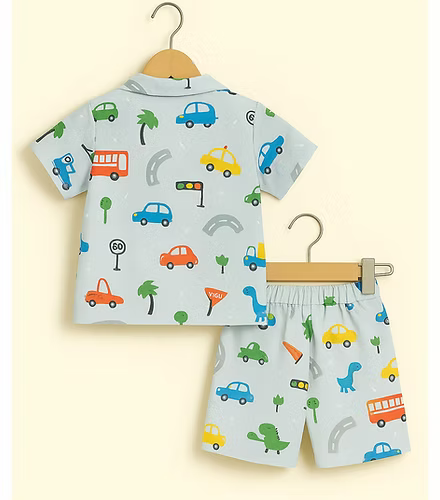 TikQ Kids โOn The Goโ Cars Co-ord Set