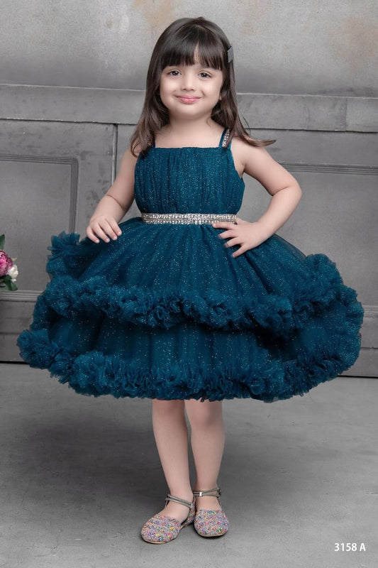 Girls Party Wear Frogs