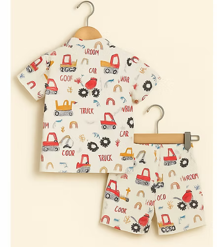 TikQ Kids “Build & Vroom” Trucks Co-ord Set 🚦🏗️✨